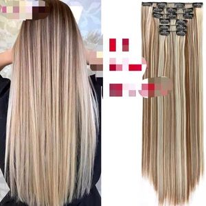 22” 16 clips hair extension clip in